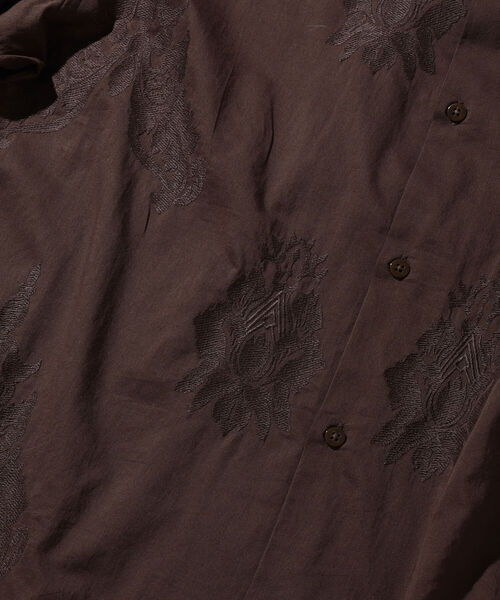 BEAMS LIGHTS(ビームスライツ)の「BEAMS LIGHTS / ボイル エンブロイド シャツ(シャツ/ブラウス・メンズ・ブラック/ブラウン・SMALL/MEDIUM/LARGE)」の5枚目の写真