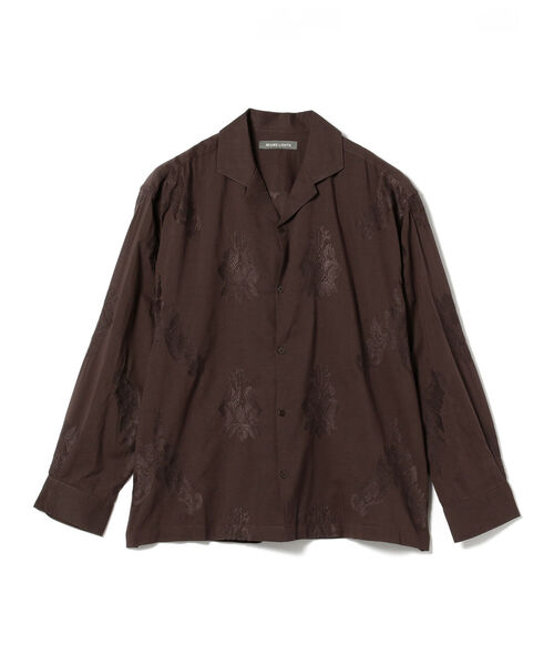 BEAMS LIGHTS(ビームスライツ)の「BEAMS LIGHTS / ボイル エンブロイド シャツ(シャツ/ブラウス・メンズ・ブラック/ブラウン・SMALL/MEDIUM/LARGE)」の10枚目の写真