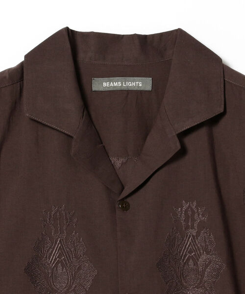 BEAMS LIGHTS(ビームスライツ)の「BEAMS LIGHTS / ボイル エンブロイド シャツ(シャツ/ブラウス・メンズ・ブラック/ブラウン・SMALL/MEDIUM/LARGE)」の11枚目の写真