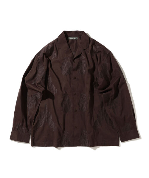 BEAMS LIGHTS(ビームスライツ)の「BEAMS LIGHTS / ボイル エンブロイド シャツ(シャツ/ブラウス・メンズ・ブラック/ブラウン・SMALL/MEDIUM/LARGE)」の16枚目の写真