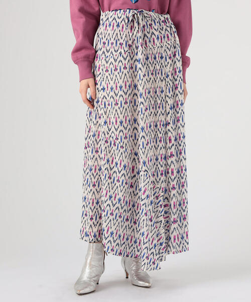 ISABEL MARANT(イザベルマラン)の「ISABEL MARANT ETOILE ALONA レーヨン プリントロングスカート(スカート・レディース・ホワイト系その他/レッド系その他2・36/34)」の4枚目の写真