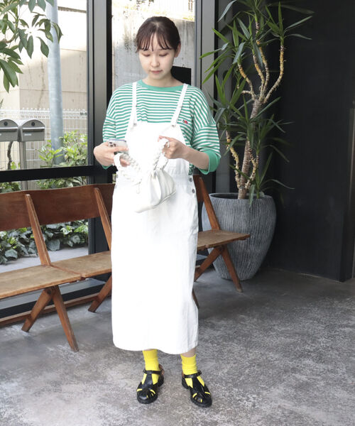 fredy repit(フレディレピ)の「コットンツイルジャンスカ(ワンピース・レディース・オフホワイト/ブラック・38)」の3枚目の写真