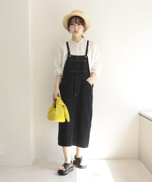 fredy repit(フレディレピ)の「コットンツイルジャンスカ(ワンピース・レディース・オフホワイト/ブラック・38)」の10枚目の写真
