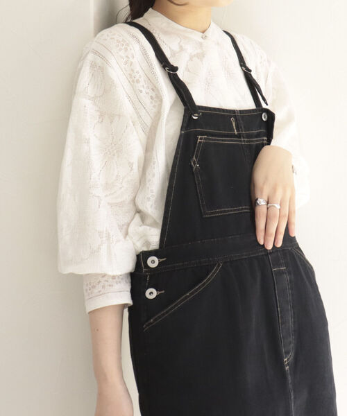 fredy repit(フレディレピ)の「コットンツイルジャンスカ(ワンピース・レディース・オフホワイト/ブラック・38)」の15枚目の写真