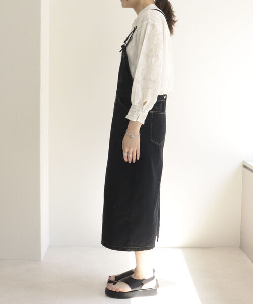 fredy repit(フレディレピ)の「コットンツイルジャンスカ(ワンピース・レディース・オフホワイト/ブラック・38)」の17枚目の写真