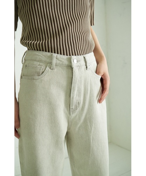 4youstory(フォーユーストーリー)の「【4youstory】デニムハイウエストパンツ(デニムパンツ・レディース・グレー/オフホワイト/ブルー/ブルー系その他・SMALL/MEDIUM)」の7枚目の写真