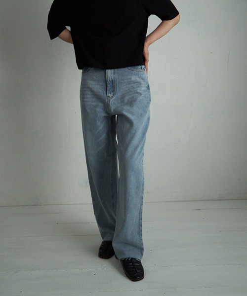 4youstory(フォーユーストーリー)の「【4youstory】デニムハイウエストパンツ(デニムパンツ・レディース・グレー/オフホワイト/ブルー/ブルー系その他・SMALL/MEDIUM)」の19枚目の写真