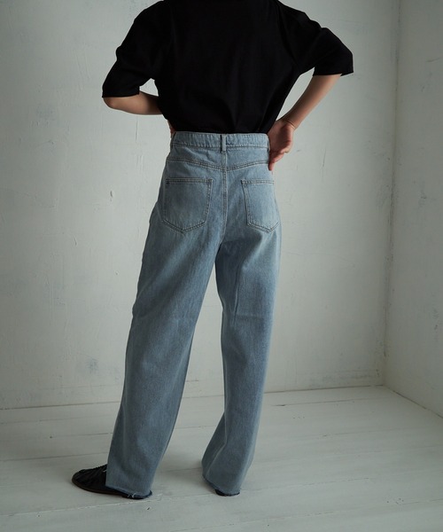 4youstory(フォーユーストーリー)の「【4youstory】デニムハイウエストパンツ(デニムパンツ・レディース・グレー/オフホワイト/ブルー/ブルー系その他・SMALL/MEDIUM)」の9枚目の写真