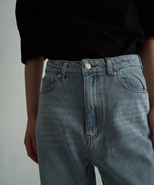 4youstory(フォーユーストーリー)の「【4youstory】デニムハイウエストパンツ(デニムパンツ・レディース・グレー/オフホワイト/ブルー/ブルー系その他・SMALL/MEDIUM)」の20枚目の写真