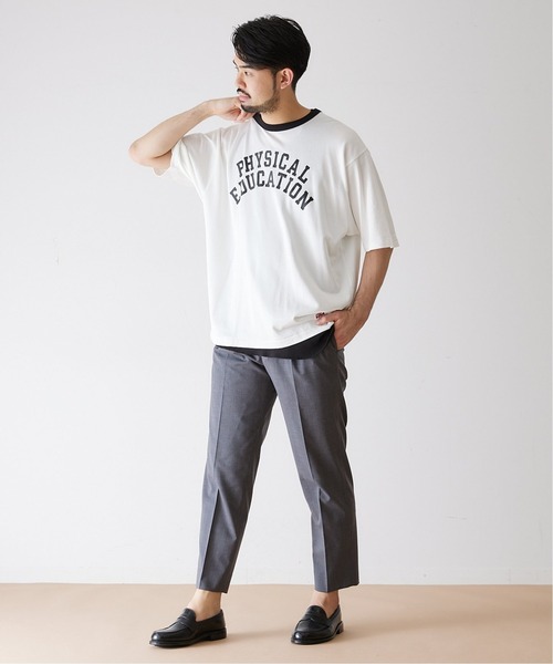 417 EDIFICE（フォーワンセブンエディフィス）の「ワッフルタンクトップ（Tシャツ/カットソー・メンズ・ホワイト/チャコールグレー/ブラック/ベージュ・SMALL/MEDIUM/LARGE/X-LARGE）」の5枚目の写真