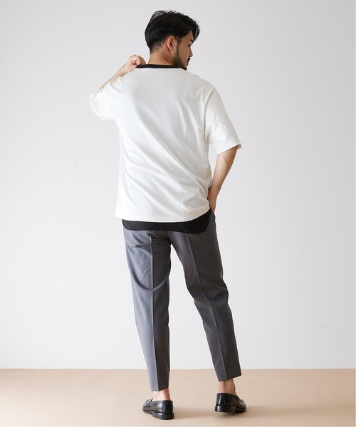 417 EDIFICE（フォーワンセブンエディフィス）の「ワッフルタンクトップ（Tシャツ/カットソー・メンズ・ホワイト/チャコールグレー/ブラック/ベージュ・SMALL/MEDIUM/LARGE/X-LARGE）」の6枚目の写真