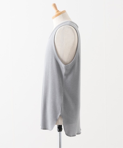 417 EDIFICE（フォーワンセブンエディフィス）の「ワッフルタンクトップ（Tシャツ/カットソー・メンズ・ホワイト/チャコールグレー/ブラック/ベージュ・SMALL/MEDIUM/LARGE/X-LARGE）」の22枚目の写真