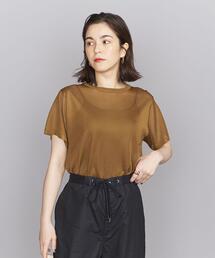 BEAUTY&YOUTH UNITED ARROWS | シャイニーシアー ショートスリーブ ニットプルオーバー -ウォッシャブル-(ニット/セーター)