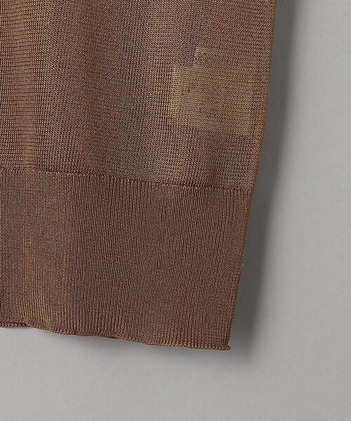 BEAUTY&YOUTH UNITED ARROWS（ビューティーアンドユースユナイテッドアローズ）の「シャイニーシアー ショートスリーブ ニットプルオーバー -ウォッシャブル-（ニット/セーター・レディース・ベージュ/ブラック/ケリー・FREE）」の22枚目の写真