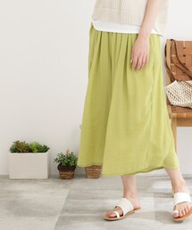 Cutie Blonde | 【洗濯機可/接触冷感/吸水速乾/UVカット】すそくるっスラブ調スカンツ(その他パンツ)