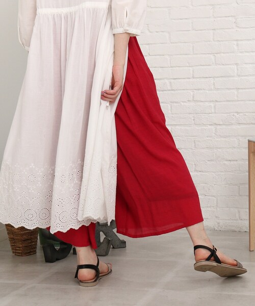 Cutie Blonde(キューティーブロンド)の「◆【洗濯機可/接触冷感/吸水速乾/UVカット】すそくるっスラブ調スカンツ(その他パンツ・レディース・ネイビー/カーキ/グリーン/ナチュラル/ピンク系/黄緑系/ブルー/ブラック・01/02/03)」の20枚目の写真