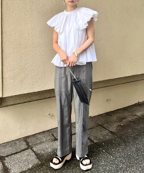 Ameri（アメリ）の「LINE PIN TUCK STRAIGHT PANTS（その他