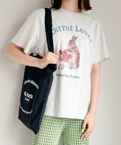 CLEA（クレア）の「Paris ロゴ トートバッグ（トートバッグ・レディース・ブラック/パープル/ピンク/グリーン/アイボリー・FREE）」の8枚目の写真