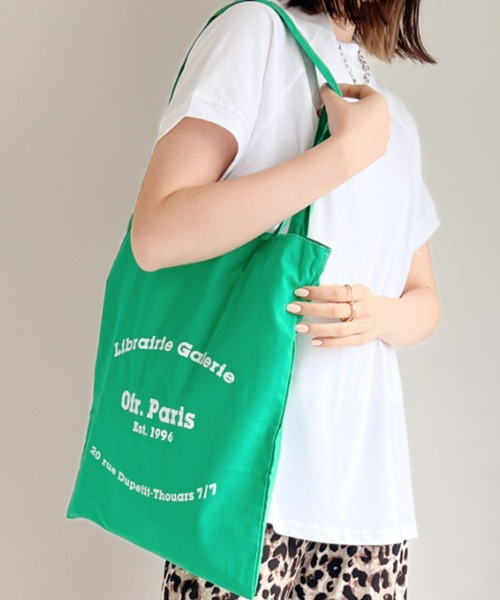 CLEA（クレア）の「Paris ロゴ トートバッグ（トートバッグ・レディース・ブラック/パープル/ピンク/グリーン/アイボリー・FREE）」の10枚目の写真
