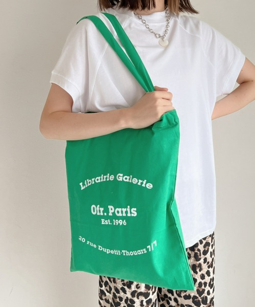 CLEA（クレア）の「Paris ロゴ トートバッグ（トートバッグ・レディース・ブラック/パープル/ピンク/グリーン/アイボリー・FREE）」の9枚目の写真