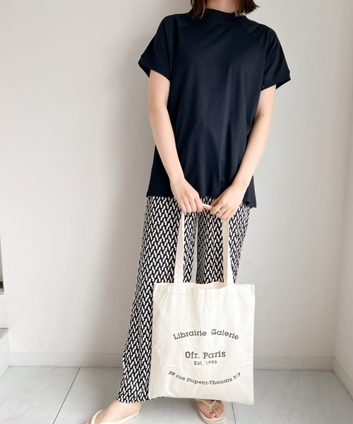 CLEA（クレア）の「Paris ロゴ トートバッグ（トートバッグ・レディース・ブラック/パープル/ピンク/グリーン/アイボリー・FREE）」の7枚目の写真