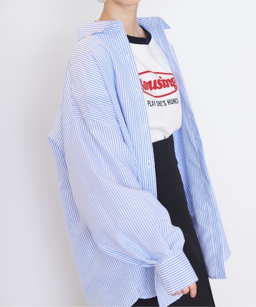 FREE'S MART（フリーズマート）の「◇ストライプルーズシャツ（シャツ/ブラウス・レディース・ブルー系その他/ピンク系その他/グリーン系その他・FREE）」の5枚目の写真