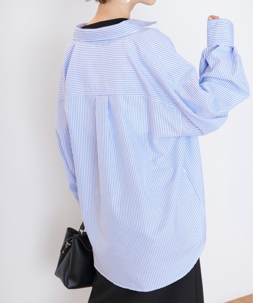 FREE'S MART（フリーズマート）の「◇ストライプルーズシャツ（シャツ/ブラウス・レディース・ブルー系その他/ピンク系その他/グリーン系その他・FREE）」の6枚目の写真