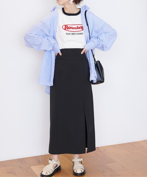 FREE'S MART（フリーズマート）の「◇ストライプルーズシャツ（シャツ/ブラウス・レディース・ブルー系その他/ピンク系その他/グリーン系その他・FREE）」の7枚目の写真