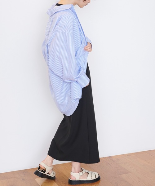 FREE'S MART（フリーズマート）の「◇ストライプルーズシャツ（シャツ/ブラウス・レディース・ブルー系その他/ピンク系その他/グリーン系その他・FREE）」の9枚目の写真