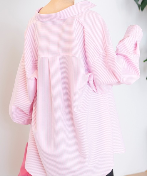 FREE'S MART（フリーズマート）の「◇ストライプルーズシャツ（シャツ/ブラウス・レディース・ブルー系その他/ピンク系その他/グリーン系その他・FREE）」の15枚目の写真