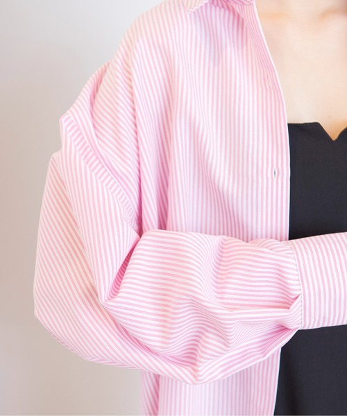 FREE'S MART（フリーズマート）の「◇ストライプルーズシャツ（シャツ/ブラウス・レディース・ブルー系その他/ピンク系その他/グリーン系その他・FREE）」の21枚目の写真