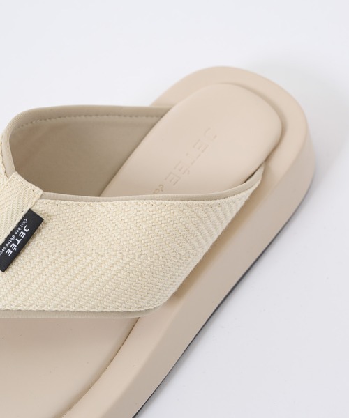 JETEE（ジュテ）の「JETEE tongsサンダル（サンダル・レディース・ブラック/アイボリー・MEDIUM/LARGE）」の8枚目の写真