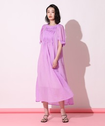 ワンピース（ピンク/桃色系・リネン・麻）ファッション通販