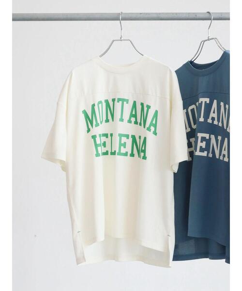 RAY CASSIN FAVORI（レイカズンフェバリ）の「・RAY CASSIN ビッグロゴptTシャツ（Tシャツ/カットソー・レディース・ブラック/オフホワイト/ブルー/グレイッシュベージュ・FREE）」の5枚目の写真