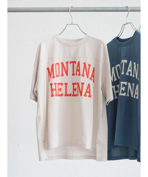 RAY CASSIN FAVORI（レイカズンフェバリ）の「・RAY CASSIN ビッグロゴptTシャツ（Tシャツ/カットソー・レディース・ブラック/オフホワイト/ブルー/グレイッシュベージュ・FREE）」の7枚目の写真