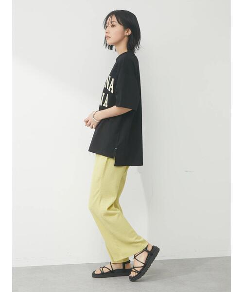 RAY CASSIN FAVORI（レイカズンフェバリ）の「・RAY CASSIN ビッグロゴptTシャツ（Tシャツ/カットソー・レディース・ブラック/オフホワイト/ブルー/グレイッシュベージュ・FREE）」の10枚目の写真