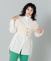 CITEN | ＜CITEN（シテン）＞スタンドカラー オーバー シャツ(シャツ/ブラウス)