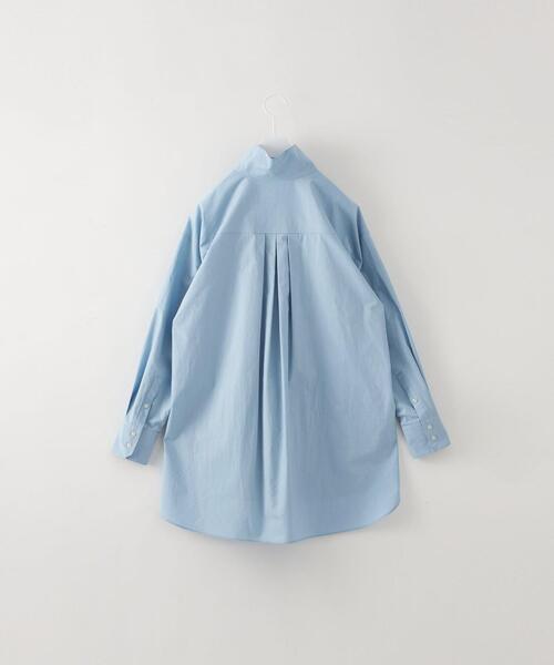 CITEN（シテン）の「＜CITEN＞スタンドカラー オーバー シャツ（シャツ/ブラウス・レディース・ライトブルー/オフホワイト・FREE）」の20枚目の写真