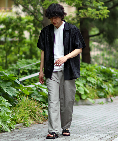 B.C STOCK(ベーセーストック)の「BAMBOO LINEN TAPERED パンツ(その他パンツ・メンズ・モスグリーン/ネイビー/ベージュ・LARGE/MEDIUM/SMALL)」の8枚目の写真