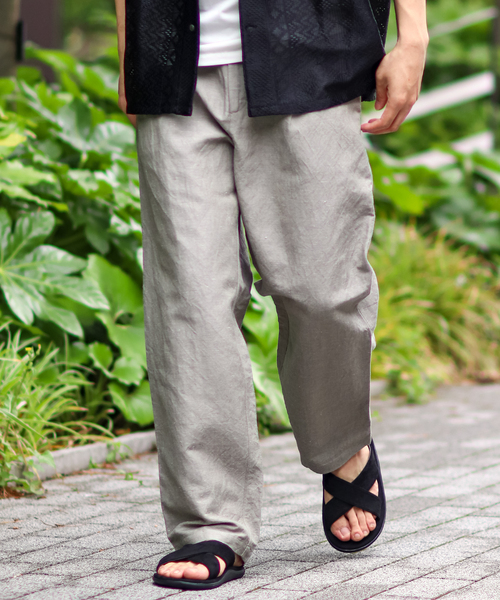 B.C STOCK(ベーセーストック)の「BAMBOO LINEN TAPERED パンツ(その他パンツ・メンズ・モスグリーン/ネイビー/ベージュ・LARGE/MEDIUM/SMALL)」の10枚目の写真
