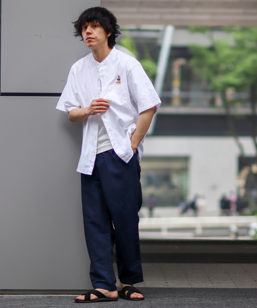 B.C STOCK(ベーセーストック)の「BAMBOO LINEN TAPERED パンツ(その他パンツ・メンズ・モスグリーン/ネイビー/ベージュ・LARGE/MEDIUM/SMALL)」の12枚目の写真