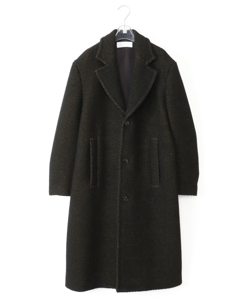 NEONSIGN(ネオンサイン)の「NEONSIGN ネオンサイン / Innermost color prepeller coat インナーモストカラー プリペラコート / N1612(チェスターコート・メンズ・ブラック×イエロー・46)」の2枚目の写真