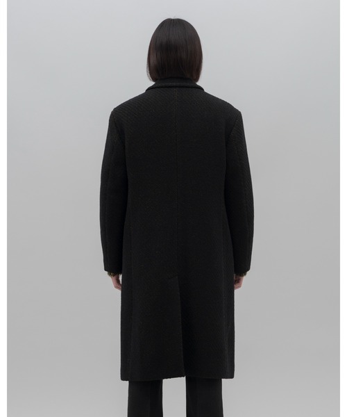 NEONSIGN(ネオンサイン)の「NEONSIGN ネオンサイン / Innermost color prepeller coat インナーモストカラー プリペラコート / N1612(チェスターコート・メンズ・ブラック×イエロー・46)」の9枚目の写真