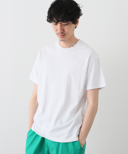 417 EDIFICE（フォーワンセブンエディフィス）の「【RUSSELL ATHLETIC / ラッセル アスレティック】417別注ソリッドTシャツ（Tシャツ/カットソー・メンズ・ホワイト/ブラック/ブラウン/ブルー/グリーン/ピンク系その他・MEDIUM/LARGE/X-LARGE）」の2枚目の写真