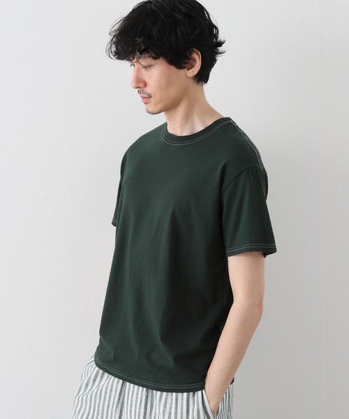 417 EDIFICE（フォーワンセブンエディフィス）の「【RUSSELL ATHLETIC / ラッセル アスレティック】417別注ソリッドTシャツ（Tシャツ/カットソー・メンズ・ホワイト/ブラック/ブラウン/ブルー/グリーン/ピンク系その他・MEDIUM/LARGE/X-LARGE）」の4枚目の写真