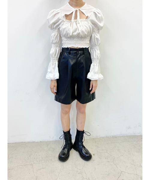 PHILLY(フィリー)の「フェイクレザータックショートパンツ(その他パンツ・レディース・ブラック・FREE)」の17枚目の写真