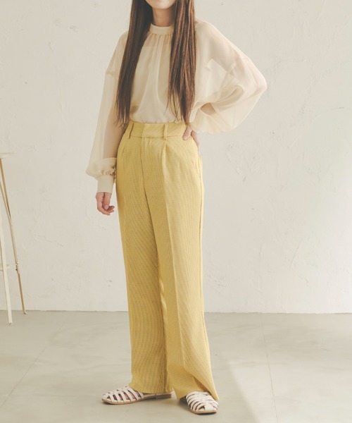 Ambre Neige（アンブルネージュ）の「2WAYシアーブラウス／【WEB/EC限定商品】（シャツ/ブラウス・レディース・ブラック/ベージュ/アイボリー/モカ・FREE）」の10枚目の写真