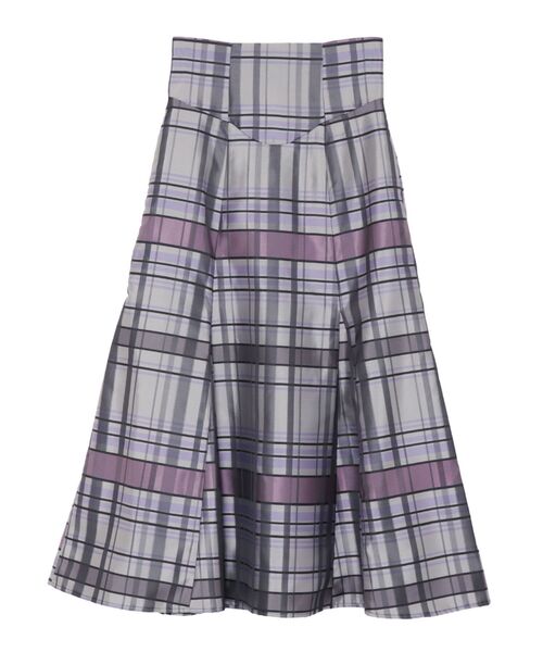 LAGUNAMOON（ラグナムーン）の「チェックジャガードフレアースカート（スカート・レディース・パープル/ブラック・MEDIUM/SMALL）」の18枚目の写真