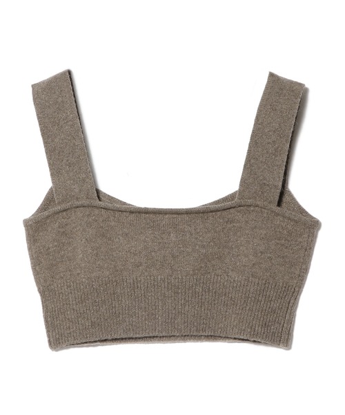 ESTNATION（エストネーション）の「COLUMN / フラフィーニットビスチェ＜PARMANENT＞（ニット/セーター・レディース・チャコールグレー/ライトブラウン・FREE）」の11枚目の写真