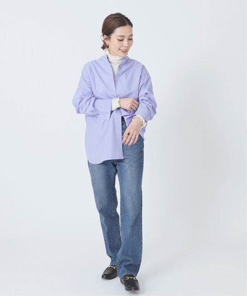 B.C STOCK(ベーセーストック)の「《予約》オーバーサイズブロードシャツ*(シャツ/ブラウス・レディース・ネイビー/ピンク/ブルー・FREE)」の21枚目の写真